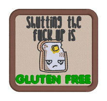 Load image into Gallery viewer, Gluten Free patch (2 sizes included) machine embroidery design DIGITAL DOWNLOAD