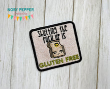 Load image into Gallery viewer, Gluten Free patch (2 sizes included) machine embroidery design DIGITAL DOWNLOAD