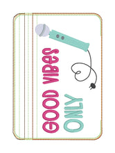 Load image into Gallery viewer, Good Vibes Only ITH Bag (4 sizes available) MARCH 26 MATURE BUNDLE machine embroidery design DIGITAL DOWNLOAD