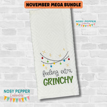 Load image into Gallery viewer, Feeling Extra Grinchy embroidery design (4 sizes included) DIGITAL DOWNLOAD