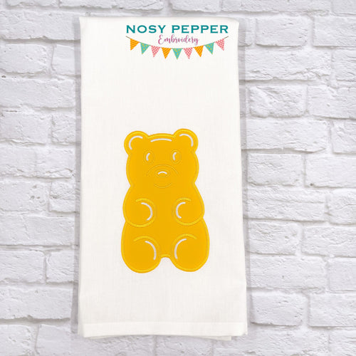 Gummy Bear Applique machine embroidery design (5 sizes included) DIGITAL DOWNLOAD