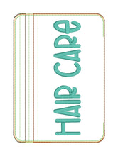 Load image into Gallery viewer, Hair Care ITH Bag (4 sizes available) machine embroidery design DIGITAL DOWNLOAD