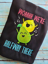 Load image into Gallery viewer, Halfway There applique machine embroidery design (4 sizes included) DIGITAL DOWNLOAD