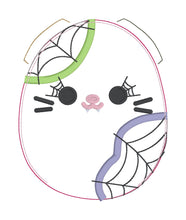 Load image into Gallery viewer, Halloween Kitty stuffie (5 sizes included) machine embroidery design DIGITAL DOWNLOAD