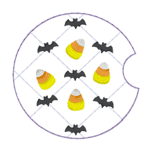 Load image into Gallery viewer, Halloween Quilted car coaster --2026 Spooky Mystery Bundle-- (2 sizes included) machine embroidery design DIGITAL DOWNLOAD