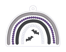 Load image into Gallery viewer, Halloween Bow set machine embroidery file (bookmark/bag tag/ornament, snaptab and eyelet fob included with single and multi files) DIGITAL DOWNLOAD