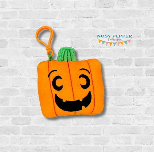 Jack-O-Lantern mini stuffie machine embroidery design DIGITAL DOWNLOAD
