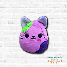 Load image into Gallery viewer, Halloween Kitty stuffie (5 sizes included) machine embroidery design DIGITAL DOWNLOAD