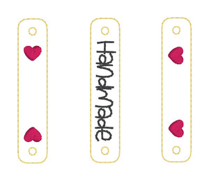 Handmade Labels machine embroidery design DIGITAL DOWNLOAD