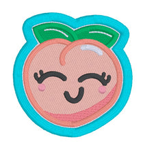 Load image into Gallery viewer, Happy Peach patch June 2024 Mystery Bundle (2 sizes included) machine embroidery design DIGITAL DOWNLOAD