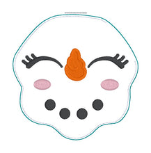 Load image into Gallery viewer, Happy Snowman stuffie (6 sizes included) Fall 25 Skill Builder Bundle machine embroidery design DIGITAL DOWNLOAD
