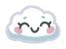 Load image into Gallery viewer, Happy Cloud applique May Mystery Bundle machine embroidery design (5 sizes included) DIGITAL DOWNLOAD