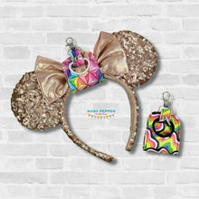 Load image into Gallery viewer, Hat/Ear holder (2 sizes included) machine embroidery design DIGITAL DOWNLOAD