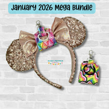 Load image into Gallery viewer, Hat/Ear holder (2 sizes included) machine embroidery design DIGITAL DOWNLOAD