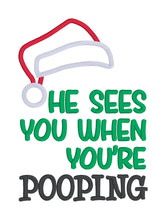 Load image into Gallery viewer, He Sees You machine embroidery design (4 sizes included) DIGITAL DOWNLOAD