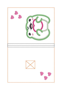 Heart Frog notebook Cover Spring 2025 Skill Builder Bundle (2 sizes available) machine embroidery design DIGITAL DOWNLOAD