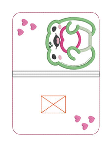 Heart Frog notebook Cover Spring 2025 Skill Builder Bundle (2 sizes available) machine embroidery design DIGITAL DOWNLOAD