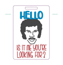 Load image into Gallery viewer, Hello luggage tag set machine embroidery design DIGITAL DOWNLOAD