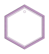 Load image into Gallery viewer, Full appliqué bag tag set (3 designs included) machine embroidery design DIGITAL DOWNLOAD