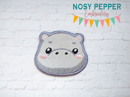 Hippo patch 2024 SKILL BUILDER BUNDLE (2 sizes included) machine embroidery design DIGITAL DOWNLOAD
