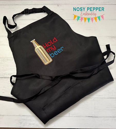 Hold My Beer applique machine embroidery design (5 sizes included) DIGITAL DOWNLOAD