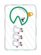 Load image into Gallery viewer, Hungry Ornament mug rug machine --2026 Holiday Bundle-- embroidery design (4 sizes, envelope and turned styles included) DIGITAL DOWNLOAD
