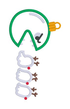 Load image into Gallery viewer, Hungry Ornament appliqué machine embroidery design (4 sizes included) DIGITAL DOWNLOAD