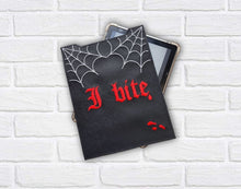 Load image into Gallery viewer, I Bite reader sleeve (3 sizes included) machine embroidery design DIGITAL DOWNLOAD