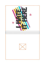 Load image into Gallery viewer, I Hate It Here notebook cover 2 sizes available machine embroidery design DIGITAL DOWNLOAD