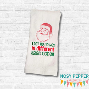 I Got Ho Ho Hos machine embroidery design (4 sizes included) DIGITAL DOWNLOAD