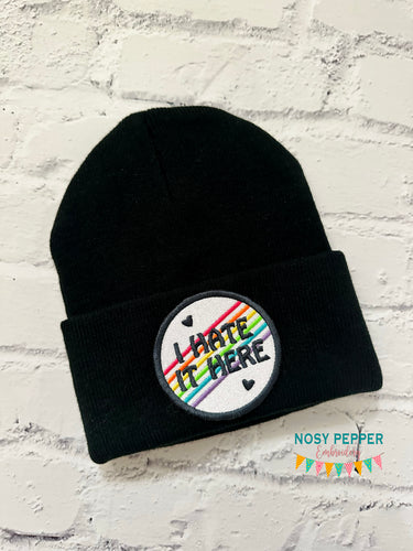 I Hate It Here patch 2025 Mystery Patch Bundle (2 sizes included) machine embroidery design DIGITAL DOWNLOAD