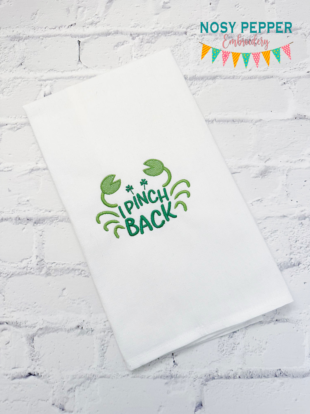 I Pinch Back machine embroidery design (5 sizes included) DIGITAL DOWNLOAD
