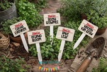 Load image into Gallery viewer, Celebrity Plant Markers (Set of 6 machine designs) MARCH 26 MB DIGITAL DOWNLOAD