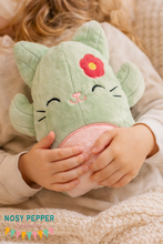 Load image into Gallery viewer, Cactus Cat stuffie (6 sizes included) —AUG 25 MB—machine embroidery design DIGITAL DOWNLOAD
