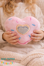 Load image into Gallery viewer, Heart Donut stuffie (5 sizes included) —JAN 26 MB—machine embroidery design DIGITAL DOWNLOAD
