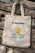 Load image into Gallery viewer, In Dog Beers sketchy machine embroidery design (4 sizes included) —SEPT 25 MB—DIGITAL DOWNLOAD