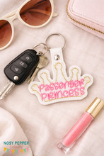 Load image into Gallery viewer, Passenger Princess snap tab and eyelet fob set (single and multi files included) machine embroidery design DIGITAL DOWNLOAD