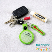 Load image into Gallery viewer, Golf snap tab and charm set (single &amp; Multi files included) machine embroidery design DIGITAL DOWNLOAD