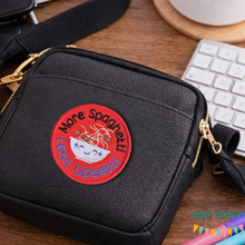 Load image into Gallery viewer, More Spaghetti patch (2 sizes included) —JAN 2 MB—machine embroidery design DIGITAL DOWNLOAD