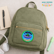 Load image into Gallery viewer, I Wanna Leave patch (2 sizes included) —JAN 26 MB—machine embroidery design DIGITAL DOWNLOAD