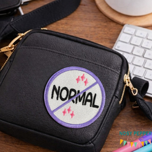 Load image into Gallery viewer, Not Normal patch (2 sizes included) —FEB 26 MB—machine embroidery design DIGITAL DOWNLOAD