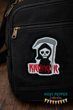 Load image into Gallery viewer, Killing it patch machine embroidery design (2 sizes included) DIGITAL DOWNLOAD