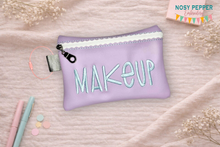 Load image into Gallery viewer, Makeup ITH Bag (4 sizes available)—NOV 25 MB—machine embroidery design DIGITAL DOWNLOAD