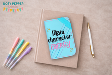 Load image into Gallery viewer, Main Character Energy Cover 2 sizes available —OCT 25 MB—machine embroidery design DIGITAL DOWNLOAD