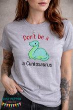 Load image into Gallery viewer, Don't be a C*ntosaurus Applique machine embroidery design (5 sizes included) DIGITAL DOWNLOAD