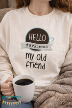 Load image into Gallery viewer, Hello Darkness my old friend applique machine embroidery design (4 sizes included) DIGITAL DOWNLOAD