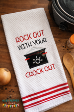 Load image into Gallery viewer, Rock out with your crock out applique machine embroidery design (5 sizes included) DIGITAL DOWNLOAD