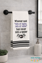 Load image into Gallery viewer, Whoever Said Out Of Sight, Out Of Mind machine embroidery design (4 sizes included) DIGITAL DOWNLOAD