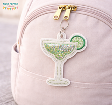 Load image into Gallery viewer, Margarita shaker bookmark/bag tag/ornament machine embroidery file DIGITAL DOWNLOAD