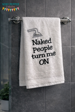 Load image into Gallery viewer, Naked people turn me on applique (4 sizes included) machine embroidery design DIGITAL DOWNLOAD